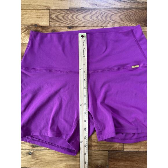Cleo Harper Bike Shorts - Pink Purple Active Wear Athletic Gym Lounge Size Large - Picture 5 of 7